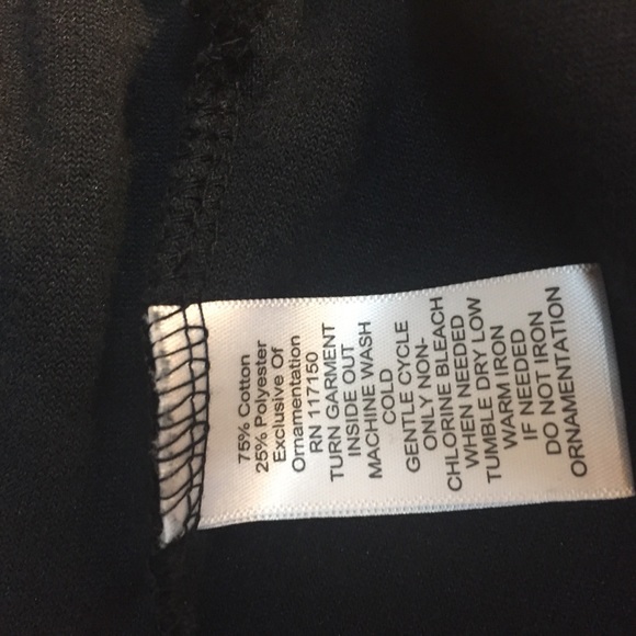 Quaker Factory black velour snowflake top tunic sequined Winter Wonderland XL - Picture 10 of 10